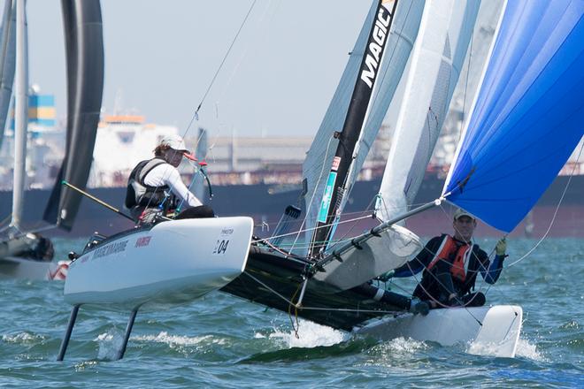 Steven Brewin and Andrew Williams were fifth overall. - Pinkster Gin 2017 F18 Australian Championship ©  Alex McKinnon Photography http://www.alexmckinnonphotography.com